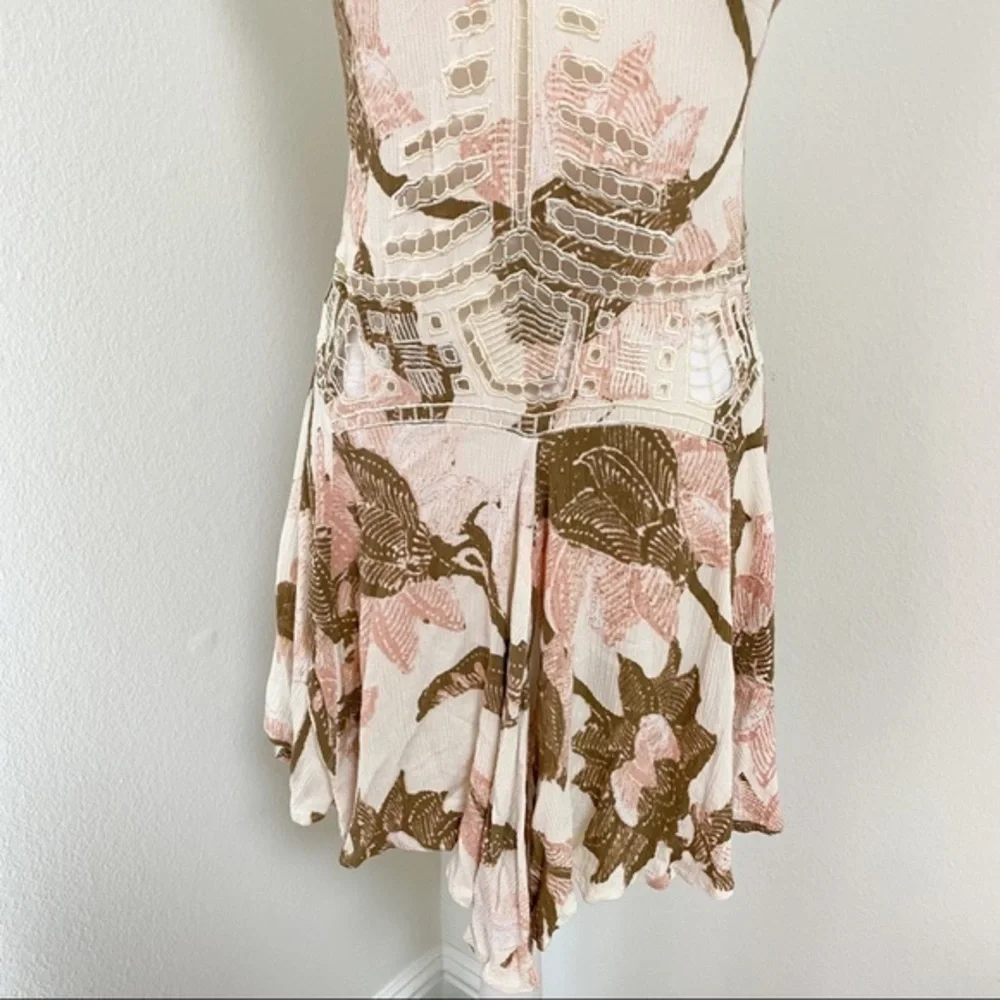 Free people printed slip crisscross straps dress - Picture 4 of 10